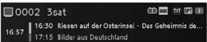 0002 3sat 16:57 16:30 Riesen auf der Osterinsel - Das Geheimnis de... 17:15 Bilder aus Deutschland