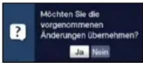 TECHNISAT K2 ISIO - Einstellungen übernehmen / Menüs und Funktionen verlassen - 1