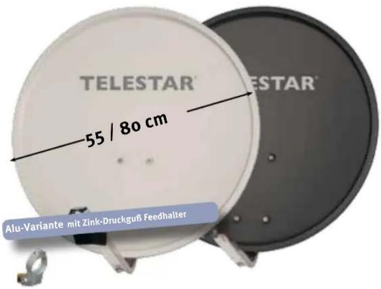Telestar TD 2210 HD-L - ALURAPID 80 mit Alu Rapid Halterung - 1