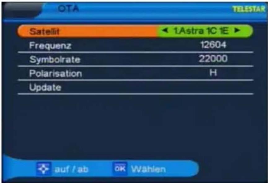 Telestar TD 1110 S-L - Software Update via Satellit - 1
