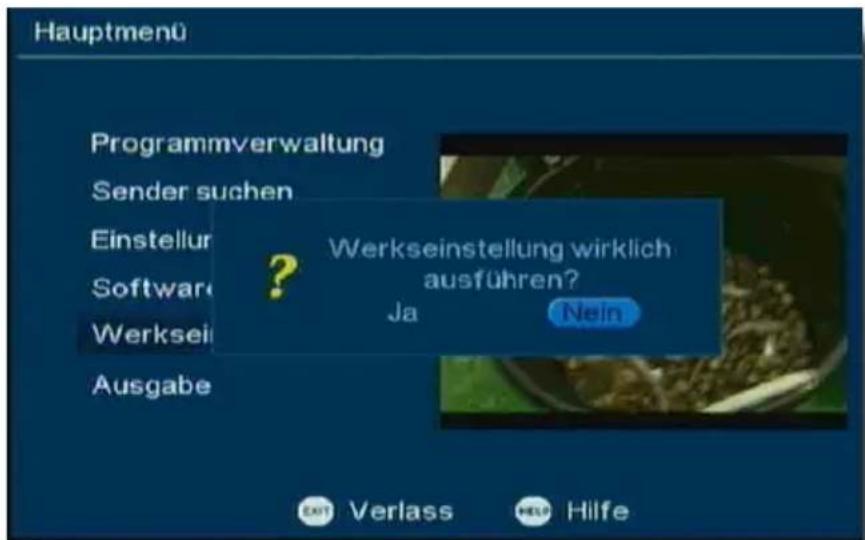 Telestar T 180 - Werkseinstellung - 1