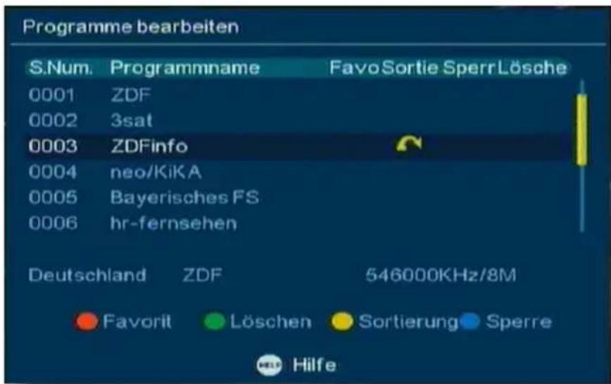 Telestar T 180 - Programme Löschen - 2