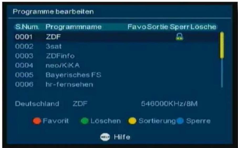Telestar T 180 - Programme Sperren/Entsperren - 2