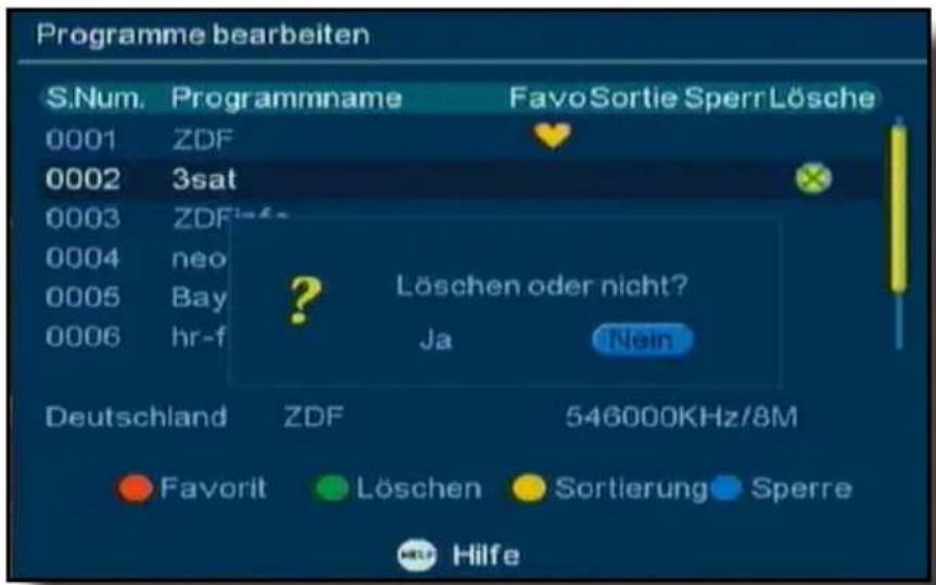 Telestar T 180 - Programme Löschen - 1