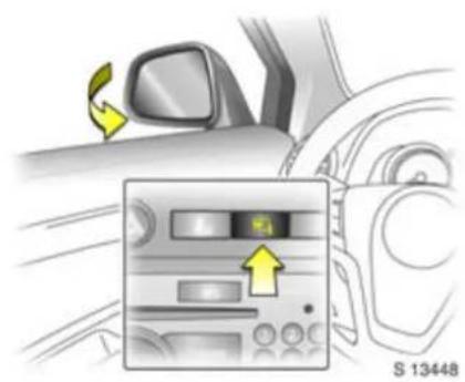 Vauxhall Antara (2007) - Elektrisch einstellbare Außenspiegel: Vier-Wege-Schalter in der Fahrertür - 1