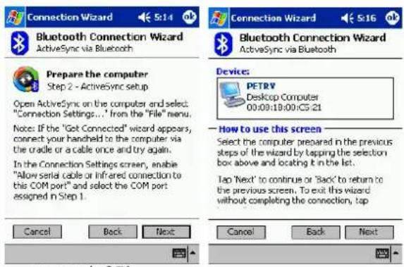 i-TEC U2BTD - b. Właściwe połączenie ActiveSync przez Bluetooth - 4