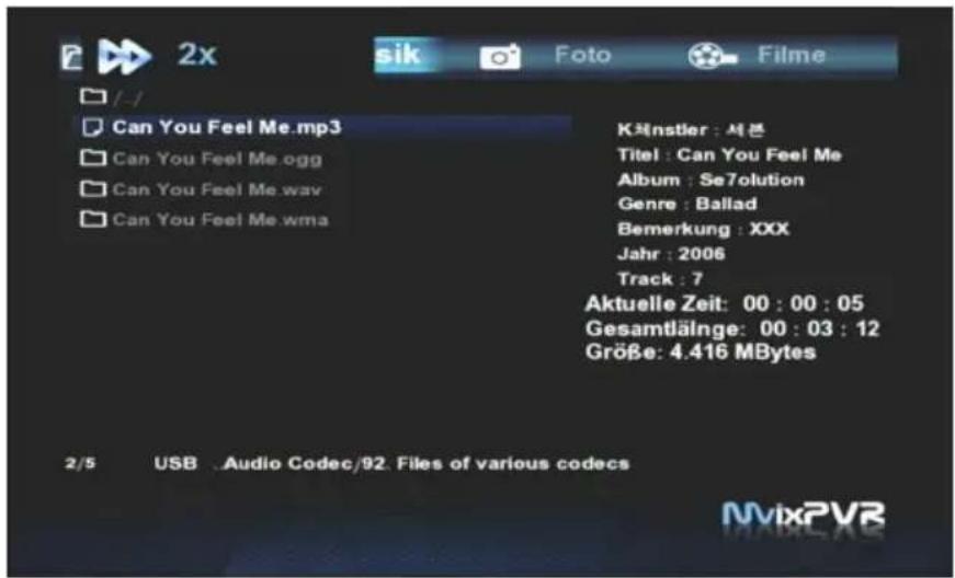 2x sik Foto Filme /- Can You Feel Me.mp3 Can You Feel Me.ogg Can You Feel Me wav Can You Feel Me wma Küstler : 서론 Titel : Can You Feel Me Album : Se7olution Genre : Ballad Bemerkung : XXX Jahr : 2006 Track : 7 Aktuelle Zeit: 00 : 00 : 05 Gesamtlänge: 00 : 03 : 12 Größe: 4.416 MBytes 2/5 USB .Audio Codec/92. Files of various codecs NVixPVR