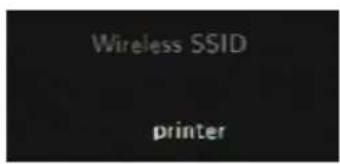 Wireless SSID printer