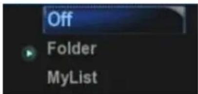 Off Folder MyList