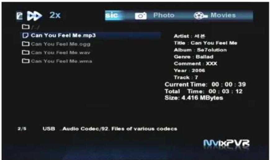 2x sic Photo Movies 1/1 Can You Feel Me.mp3 Can You Feel Me.ogg Can You Feel Me way Can You Feel Me wma Artist : 세븐 Title : Can You Feel Me Album : Se7olution Genre : Ballad Comment : XXX Year : 2006 Track : 7 Current Time: 00 : 00 : 39 Total Time: 00 : 03 : 12 Size: 4.416 MBytes 2/5 USB .Audio Codec/92. Files of various codecs NVXPVR