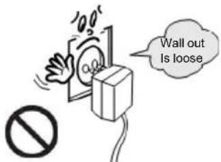 Wall out Is loose
