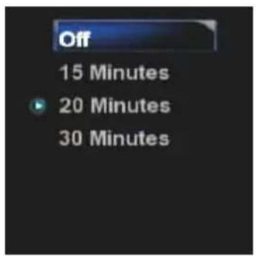 Off 15 Minutes 20 Minutes 30 Minutes