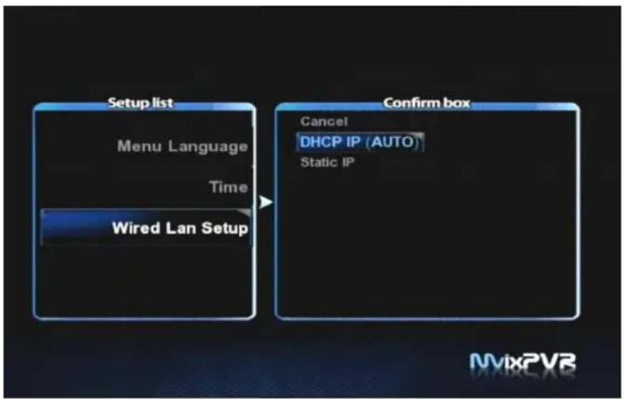 Mvix MXPVR-500 - 3) Network Setting in Start Wizard - 1