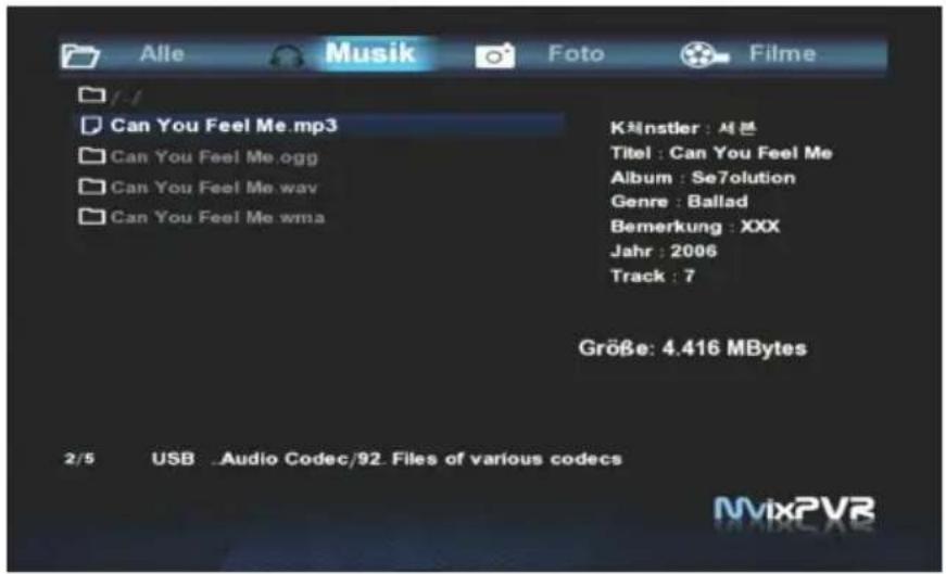 Alle Musik Foto Filme -/- Can You Feel Me.mp3 Can You Feel Me .ogg Can You Feel Me wav Can You Feel Me wma Kéinstler : 서븐 Titel : Can You Feel Me Album : Se7olution Genre : Ballad Bemerkung : XXX Jahr : 2006 Track : 7 Größe: 4.416 MBytes 2/5 USB .Audio Codec/92. Files of various codecs NVixPVR