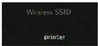 Wireless SSID printer