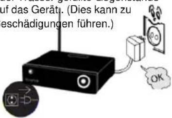 uf das Gerät. (Dies kann zu geschädigungen führen.) OK