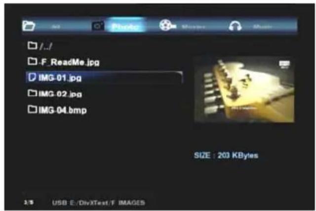 I.../ F_ReadMe.jpg IMG-01.jpg IMG-02.jpg IMG-04.bmp SIZE : 203 KBytes USB E:/DivXTest/F IMAGES