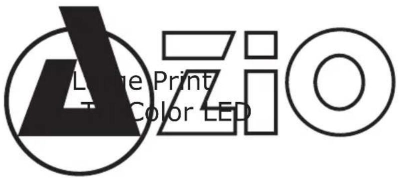 Large Print & Color LED