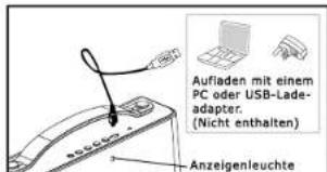i-onik X09 - Aufladen der Batterie - 1