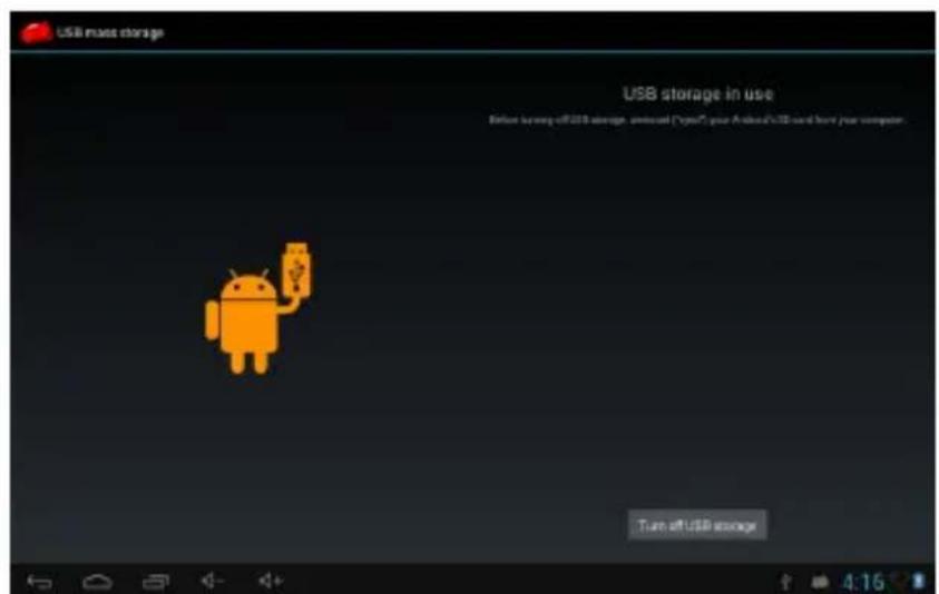 USB must storage USB storage in use Before using off USB storage, unless ("any") your Android's USB card have your computer. Turn off USB storage