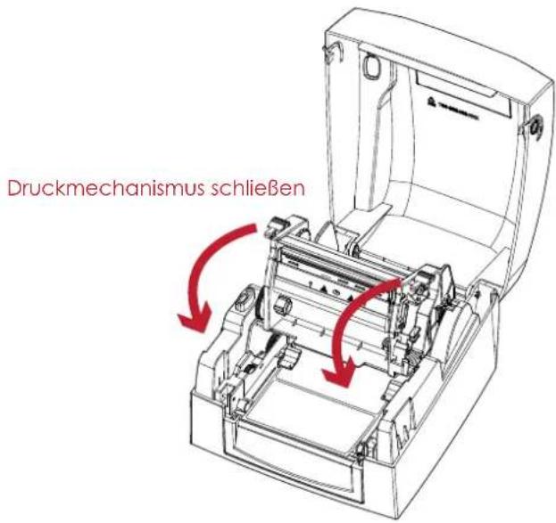 Druckmechanismus schließen