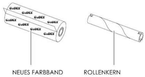Godex G330 - Farbband einlegen - 1