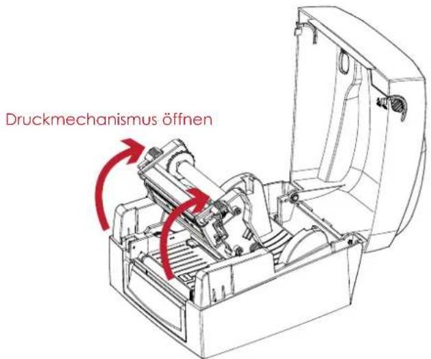 Druckmechanismus öffnen