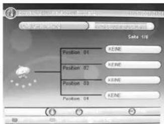 OK Position 01 KEINE Position 02 KEINE Position 03 KEINE Position 04 KEINE