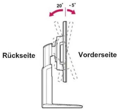 20° -5° Rückseite Vorderseite