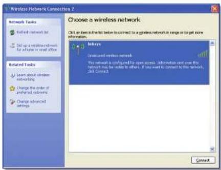 LINKSYS AE2500-RM - To connect to a new wireless network: - 1
