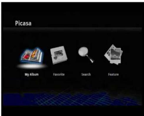 Picasa My Album Favorite Search Feature