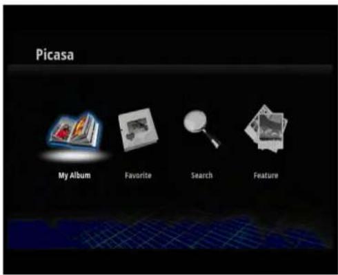 Picasa My Album Favorite Search Feature
