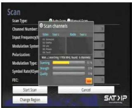 MEGASAT SAT>IP Receiver - Auto Suche - 1