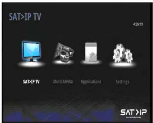 MEGASAT SAT>IP Receiver - Home Menü - 1