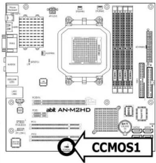ABIT AN-M2HD-LE - CMOS Memory Clearing Header and Backup Battery - 2