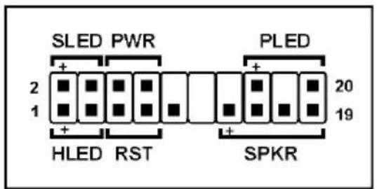 ABIT AN-M2HD-LE - Front Panel Switches & Indicators Headers - 2