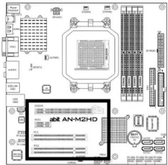 ABIT AN-M2HD-LE - PCI and PCI Express X16, X1 Slots - 1