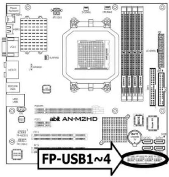 ABIT AN-M2HD-LE - Additional USB 2.0 Port Headers - 1