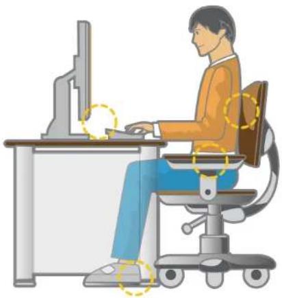 SAMSUNG ATIV One 5 - Adjust the heights of desks and chairs appropriate to your height. - 1