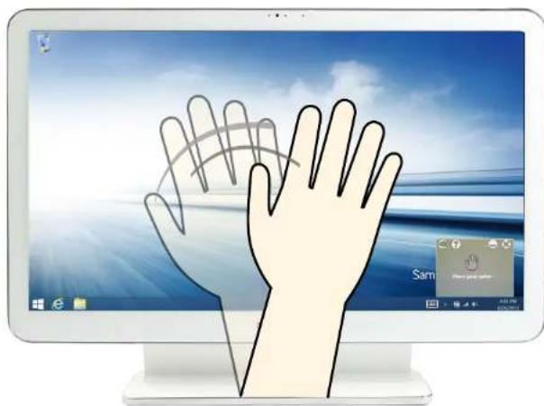 SAMSUNG ATIV One 5 - Using hand gestures (Optional) - 1