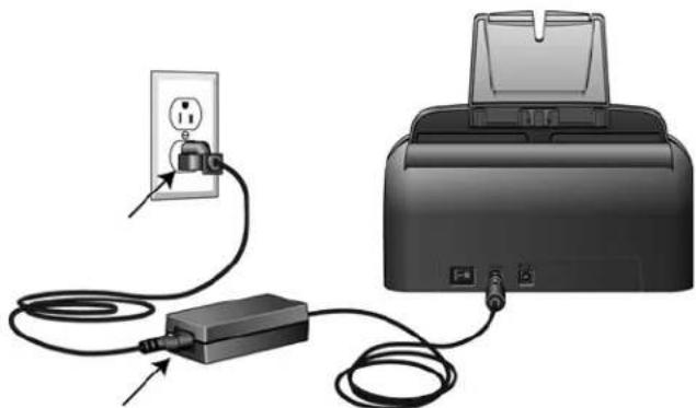 XEROX Documate 162 - Schritt 3: Anschließen des Netzteils - 2