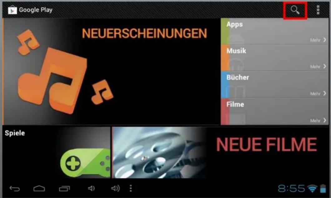 Google Play NEUERSCHEINUNGEN Apps Mehr > Musik Mehr > Bücher Mehr > Filme Mehr > Spiele NEUE FILME 8:55