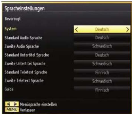 TELEFUNKEN D32H125N3C - Spracheinstellungen - 1