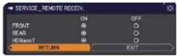 HITACHI CP-WU9410 - OPTION menu - 6