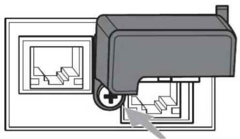 HITACHI CP-WU9410 - Fastening the adapter cover - 3
