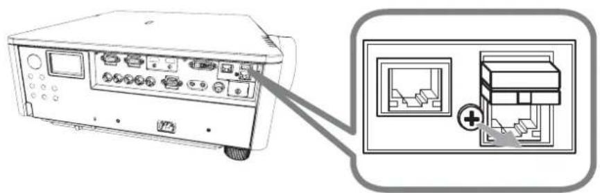 HITACHI CP-WU9410 - Fastening the adapter cover - 1