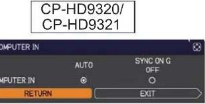 HITACHI CP-WU9410 - INPUT menu - 7