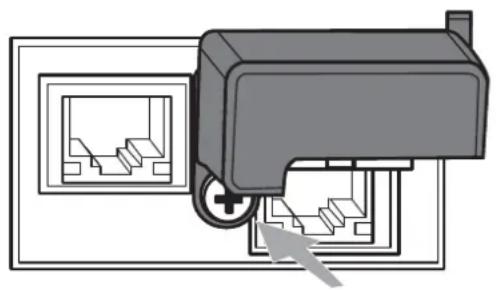 HITACHI CP-X9110 - Fastening the adapter cover - 3