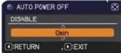 HITACHI CP-X9110 - OPTION menu - 4
