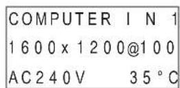 HITACHI CP-X9110 - Status Monitor - 2